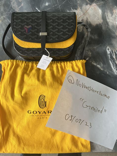 goyard bookbag limited edition|Goyard jet black handbag.